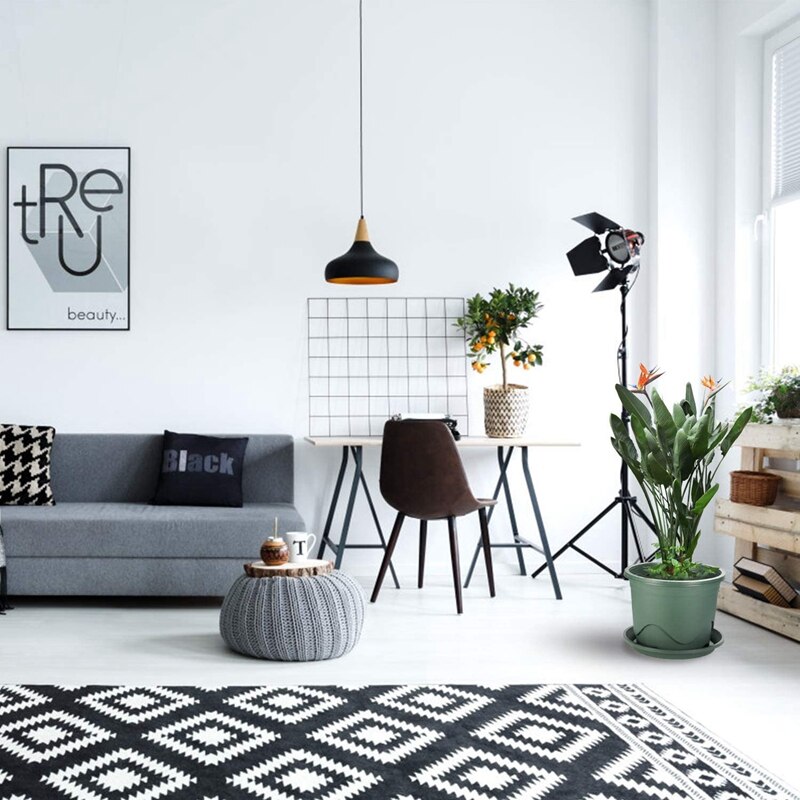 Planten plastic bloempotten, kleine planten bloempotten, kwekerij bloempotten met drainage gaten en trays , 8 stuks