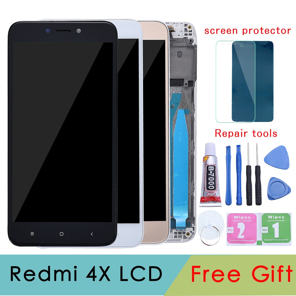 5.0" Original LCD For XIAOMI Redmi 4X Display Touch Screen with Frame For XIAOMI Redmi 4X LCD Display 4X LCD Screen