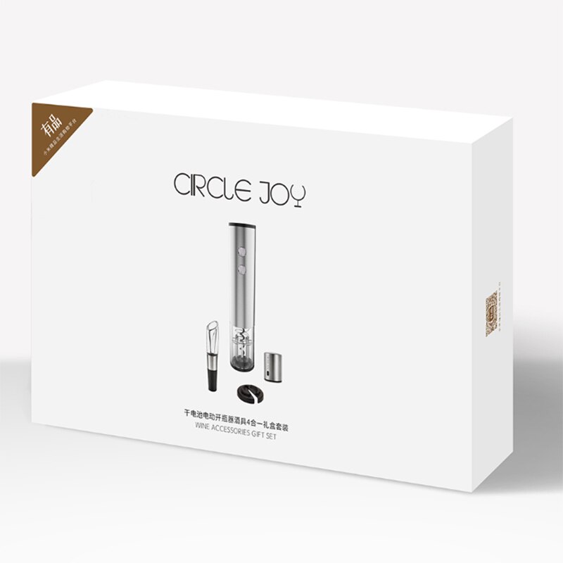 Xiaomi youpin circle joy elektrische flesopener 4- in -1 boxset automatische wijnflesopener met mini-stop