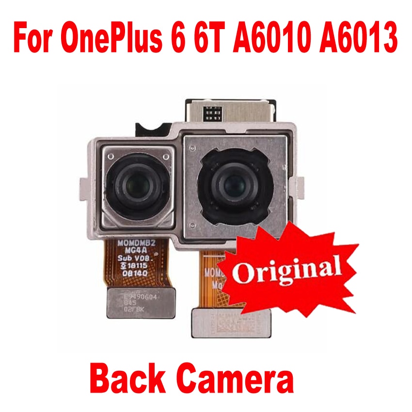 Original Test Arbeiten Big Hinten Zurück Kamera Für Oneplus 6 SECHS eins plus 6 6T A6010 A6013 Wichtigsten Kamera telefon Flex Kabel Teile
