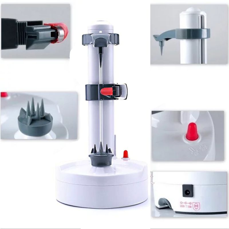 Éplucheur électrique multifonction pour fruits et légumes éplucheur automatique inox pomme de terre Machine de coupe cuisine Bl