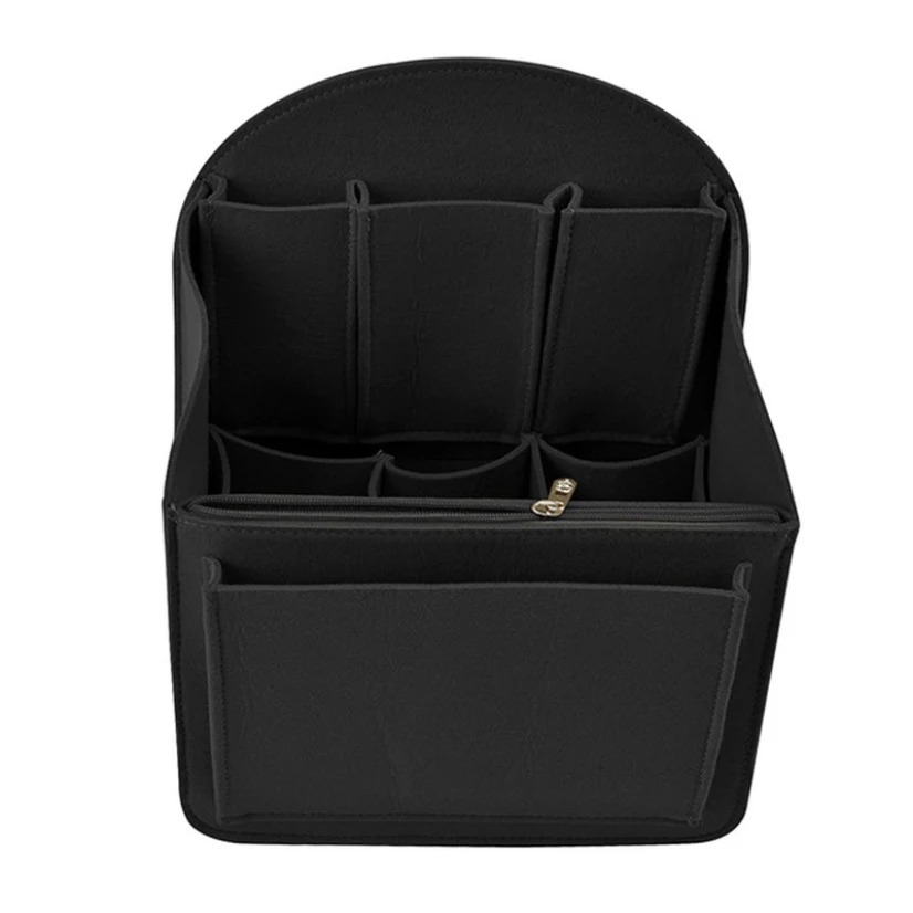 Insert organisateur de sac à dos en feutre pour sac à dos sac à main sac à bandoulière: S / Black