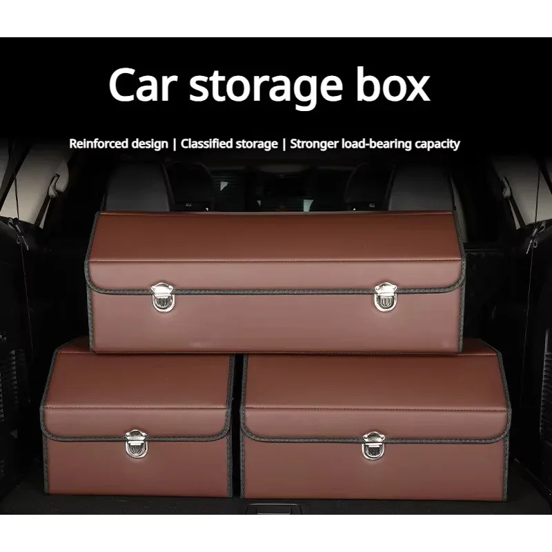 Caixa de armazenamento dobrável para carro, organizador de porta-malas, suprimentos para carro, organizador de armazenamento de porta-malas, acessórios automotivos, caixa de armazenamento