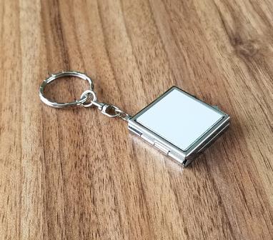 20Pcs/Lot Sublimation Blanks Metal Pocket Compact Mirror Travel Makeup Mirror For Women Men Home Travel Use: Glow green