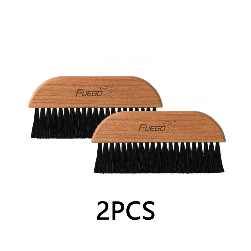 Fuego Cleaning Brush Espresso Machine Dusting Brush Wood Handle & Natural Bristles Coffee Bar Brushes Home Barista Accessories: light green