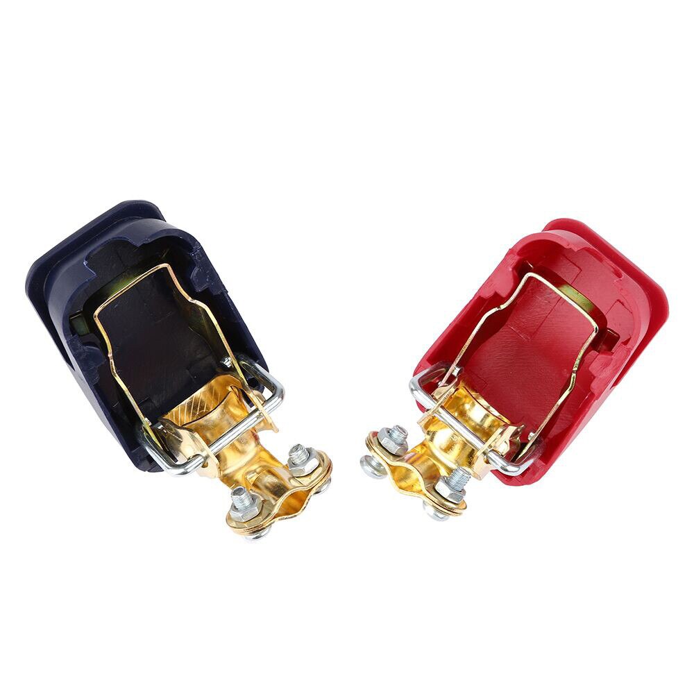 Quick Release Battery Terminals Clamps 12V Pair Car Caravan One Motorhome
