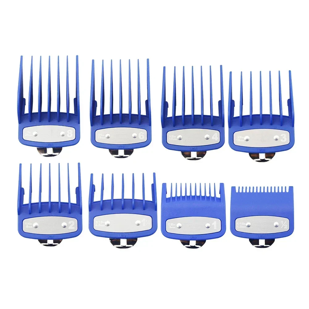 Peine guía de límite para cortadora de pelo , peine guía Universal para peluquero, herramienta de corte de pelo, peines de límite, 8/10 Uds.: Gris
