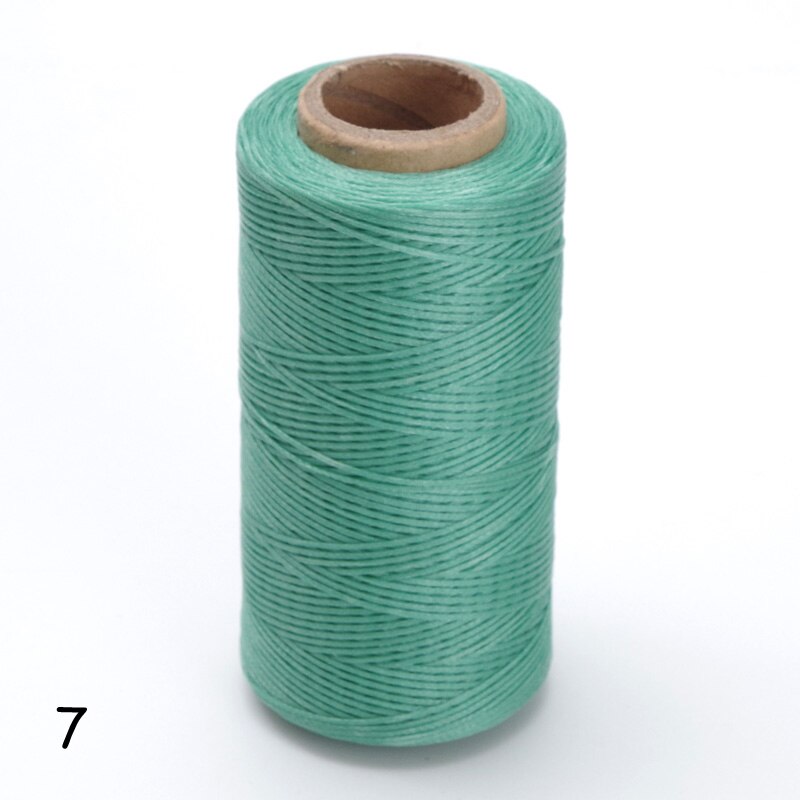 12 färger 260m 1mm platt vaxad vaxtråd 150d/16 sladdar sömnad hantverksverktyg handsömmar för diy-läder: 7