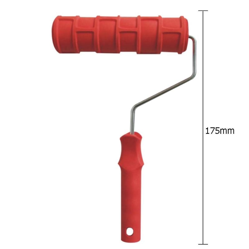 Cilindro de pintura de pared con de flores de ladrillo de imitación, 7 pulgadas, brochas de rodillo, manga de Diatom, herramienta de construcción de barro, relieve