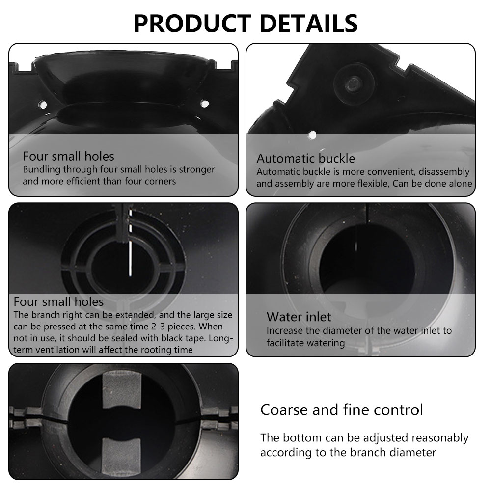 3pcs Plant Rooting Ball Fruit Plant Tree Rooting Ball Root Box Case Propagation Box Grafting Growing High-pressure Breeding Ball