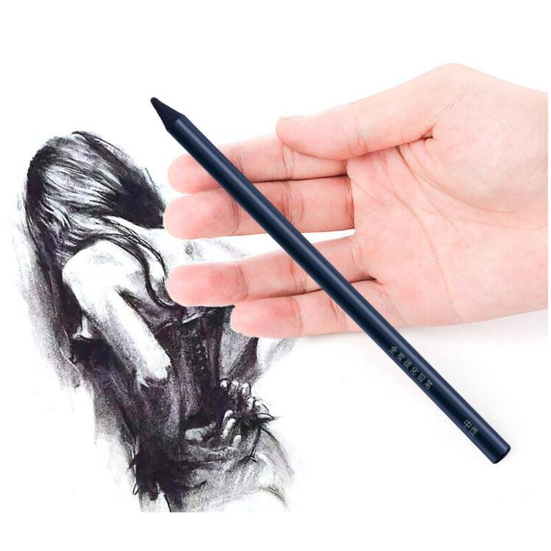 Woodless Pencil Set Black Woodless Graphite Drawing Sketching Painting Tools for Artist Art Stationery