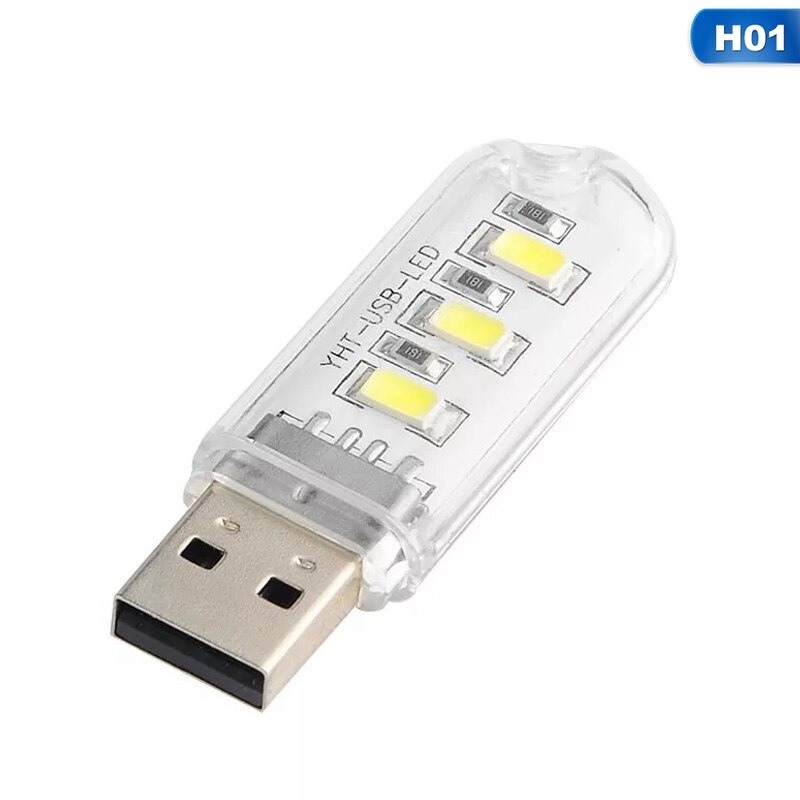 Mini Usb Nachtlampje Led Boek Lights Lampen Camping Lamp Laptops Computer Notebook Mobiele Oplader Lezen Lamp: Warm