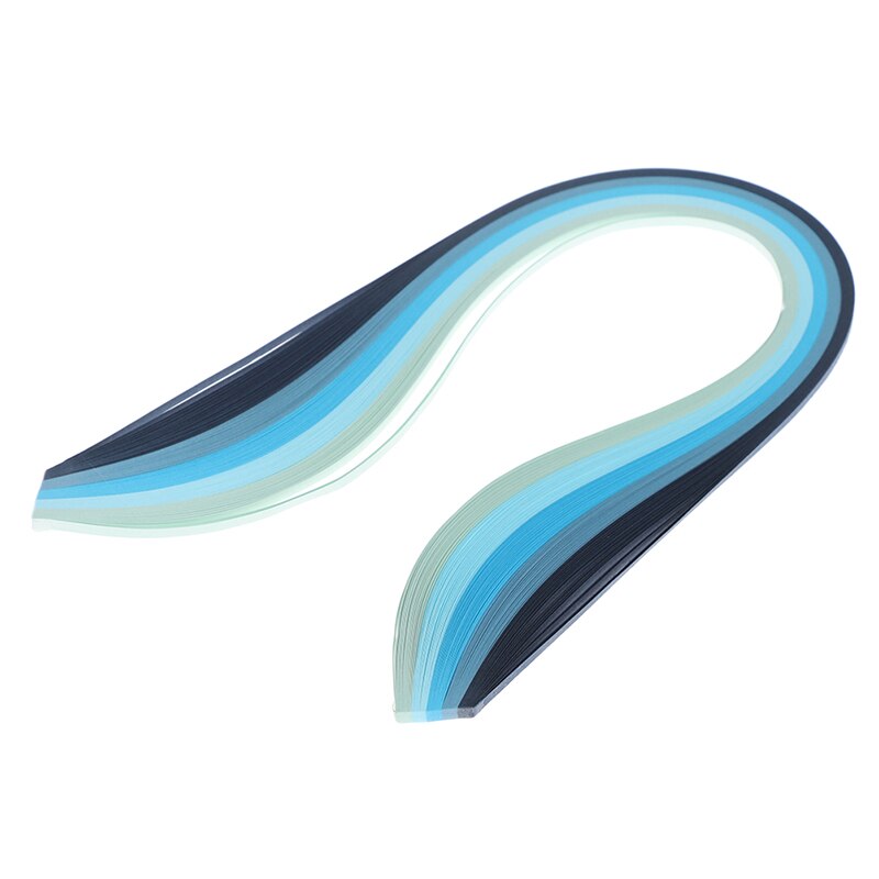 100Pcs/set Paper Quilling Strips Set 3mm 39cm Paper For Craft DIY Quilling Tool Mixed Color Scrapbooking Stripes Paper: blue