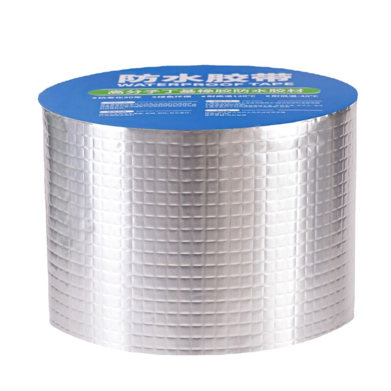 Aluminum Waterproof Tape - Butyl Rubber Tape Sealed Waterproof Aluminum Foil Super Waterproof Tape Butyl Rubber Alumin: 5cmx10m