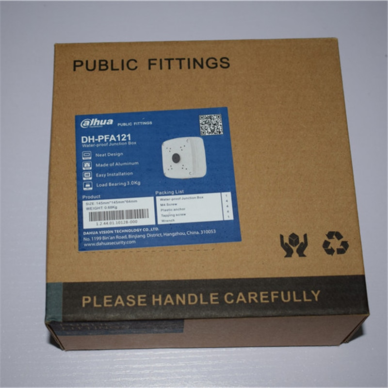 Originele dahua ip bullet camera beugels aansluitdoos pfa 121 cctv accessoires camerabevestiging aluminium materiaal