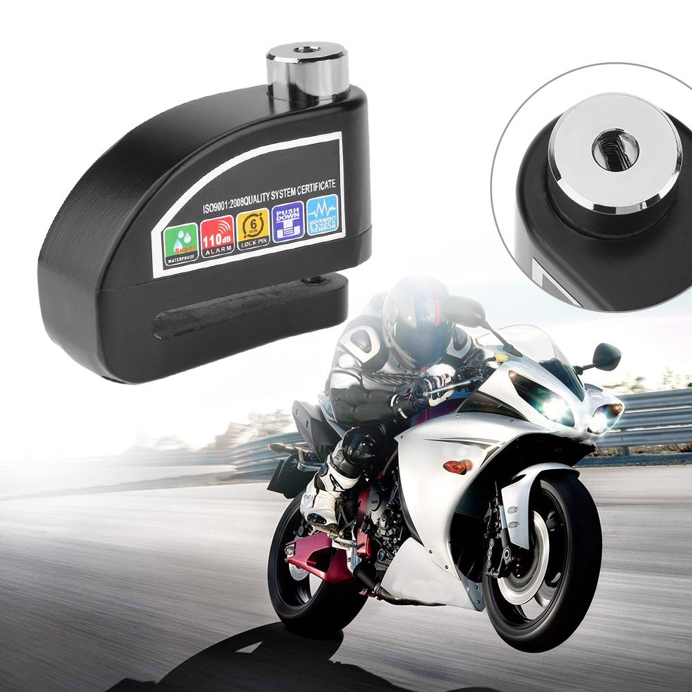 Varkaudenesto pyörän levyjarrulukko turvahälyttimellä moottoripyörälle