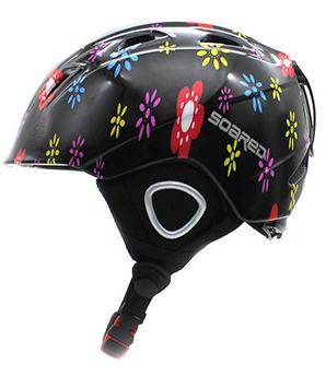 GESTEGEN Skiën Helm Kinderen Jongen en Meisje Snowboarden PC EPS Ultralight Sneeuw Schaatsen Protector S M: Black / 55-58 cm