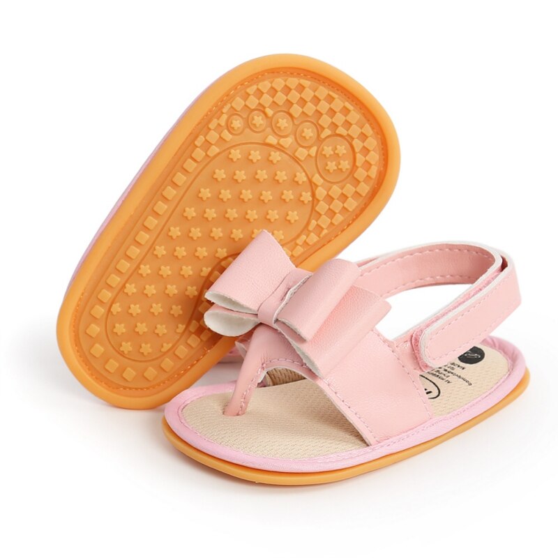 Bobora verão infantil do bebê meninas sandálias sapatos grande arco princesa sapatos casuais único bebê meninas sapatos: P / 7-12 meses