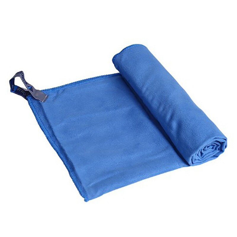 Toalla de microfibra de secado rápido, Toalla de baño para acampar, toalla de viaje, toalla de playa de secado rápido: Azul