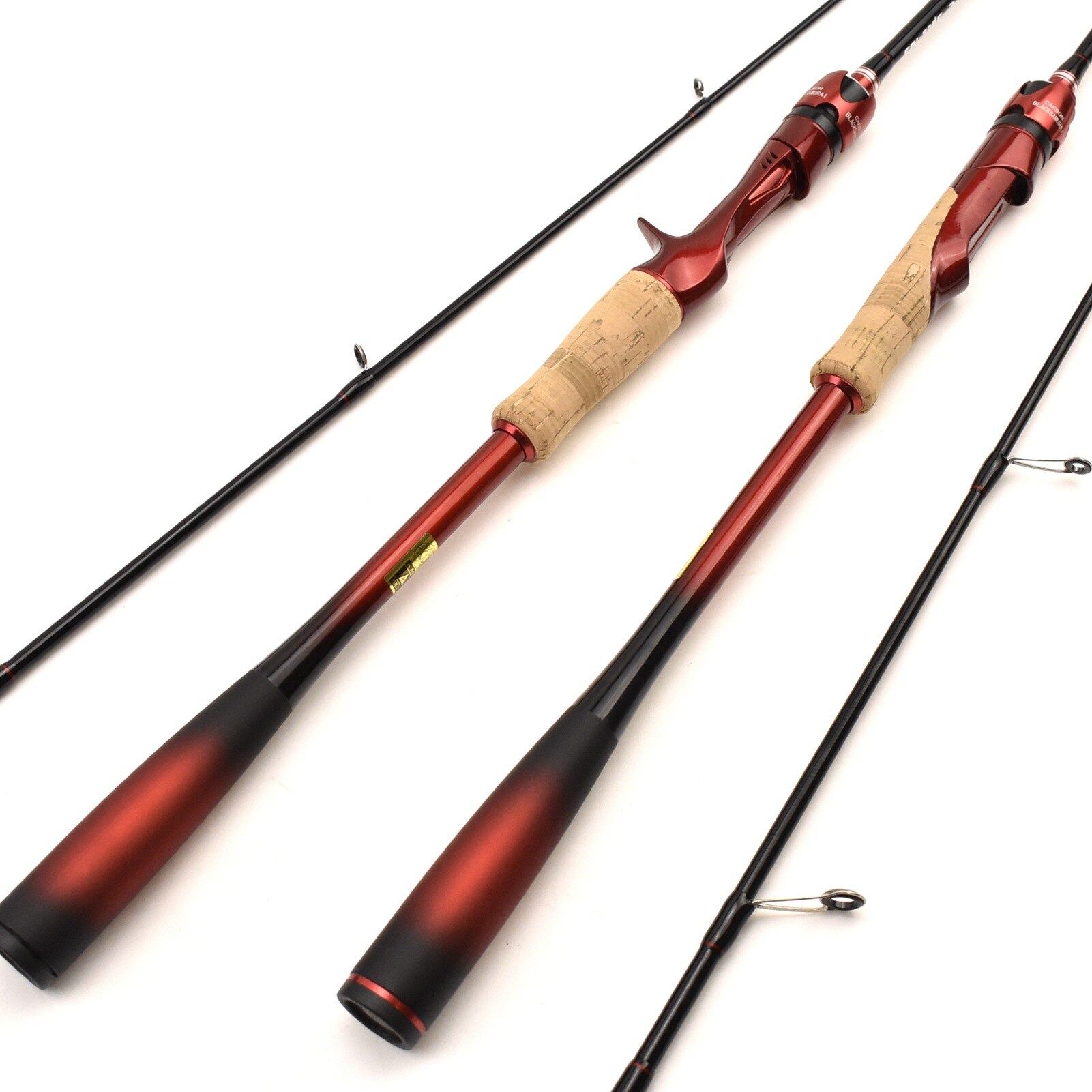 1.83 M Fishing Rod M Power Lure Rod High Carbon Black Fish Bass Fishing Rod Fishing Gear Surf Fishing Rod