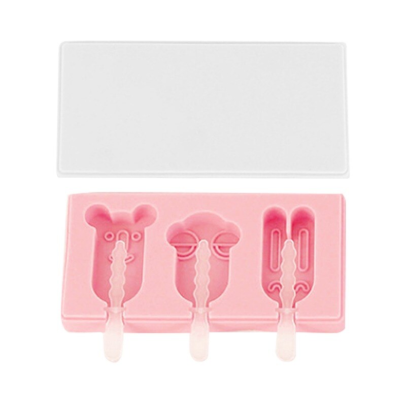 Silicone Ice Cream Mold DIY Homemade Wooden Stick Freezer Juice Forms For Ice Cream Tray Popsicle Barrel Maker Ice Cream Tools: Style A 1