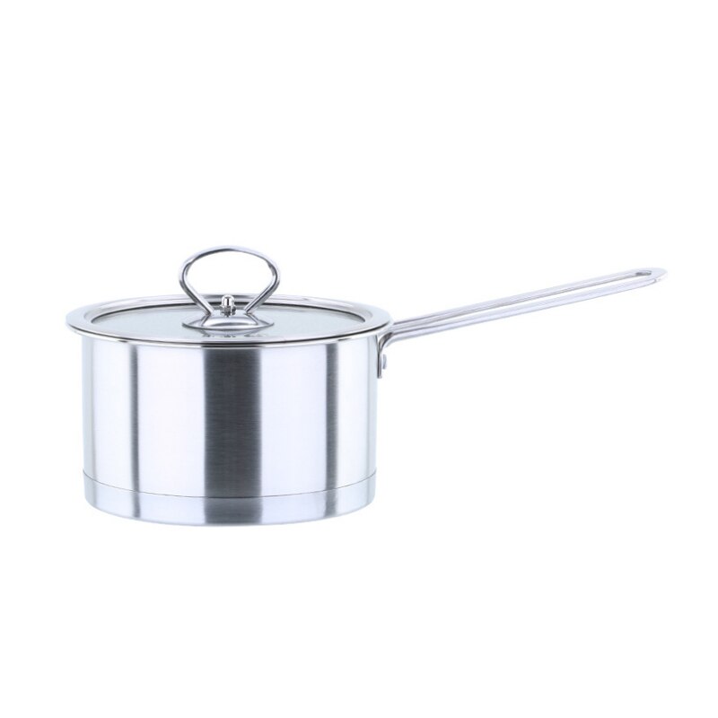 Mini olla de calentamiento de leche de acero inoxidable, 16CM, 1 ud.