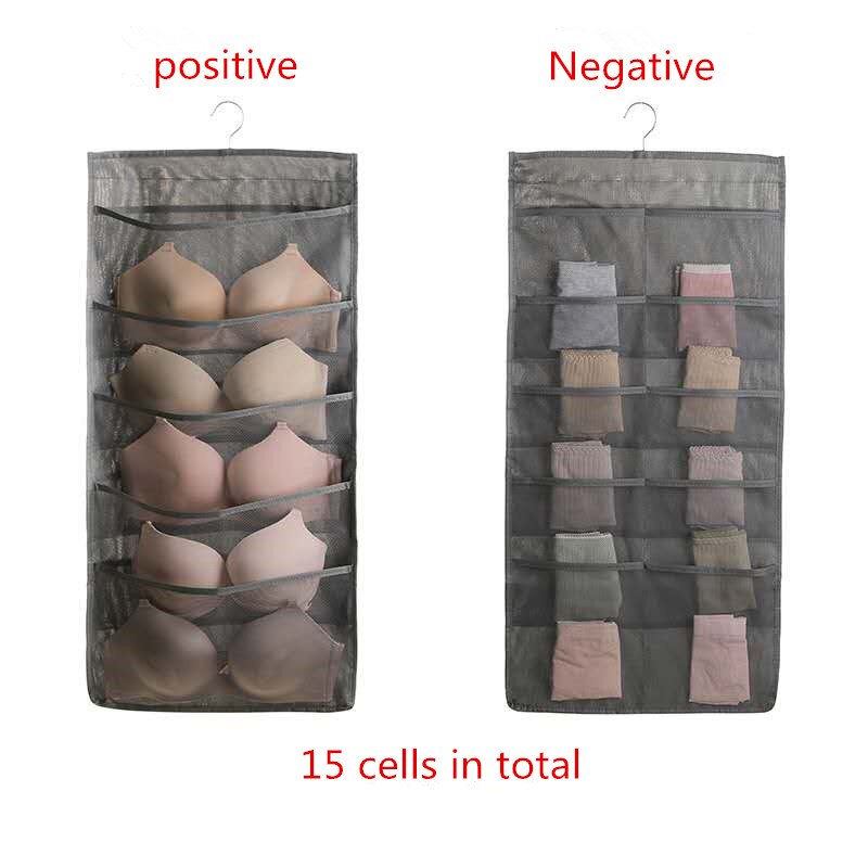 Taschen Multifunktions Falten Kleidung Lagerung Hängenden Beutel Socken Bh Unterwäsche Gestell Aufhänger Lagerung Taschen Organizer: dunkel khaki