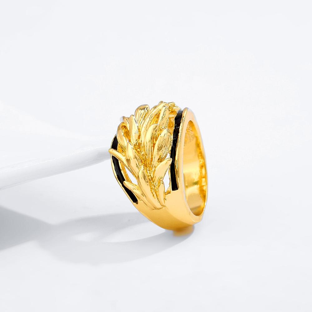 Hawaiian Gold Jewelry Pearl Set Trendy Plant Earrings Polynesian Rings Chian Necklaces Sets for Women Party