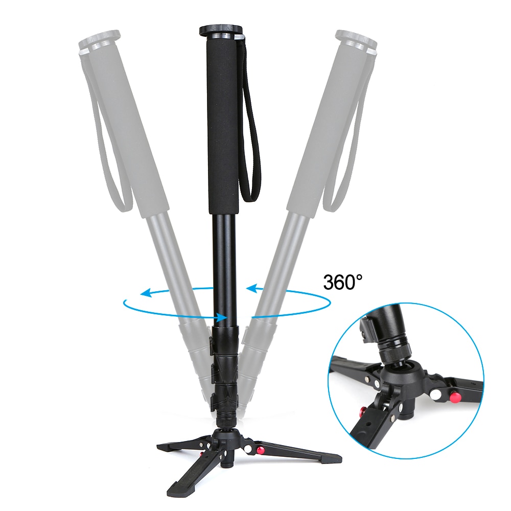 Multifunctionele Fotografie Camera Monopod Aluminium statief voor camera met Afneembare Statief Stand Base statief accessoires