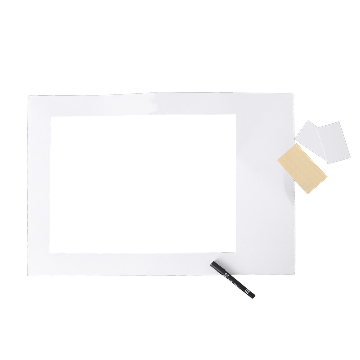 1 pc Paper Picture Frame Blank Cretive DIY Cutouts Photo Booth Props Party Supplies for Wedding Birthday Graduation: White 36x48CM