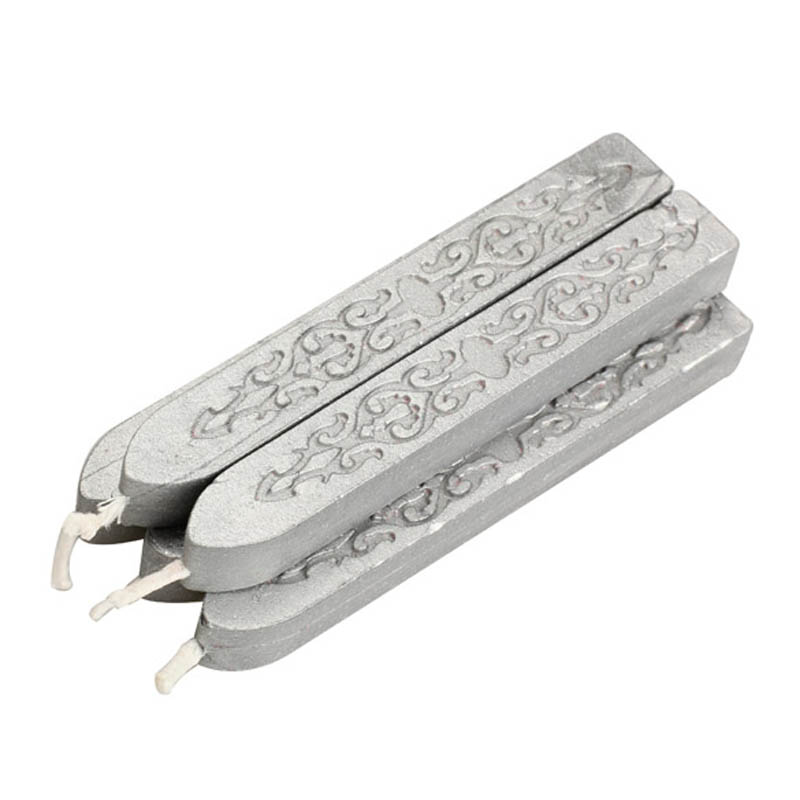 Set of 5 Square Candle Wax with Wick Sealing Wax Stick for Home Party Festival Candlelight Dinner HTQ99