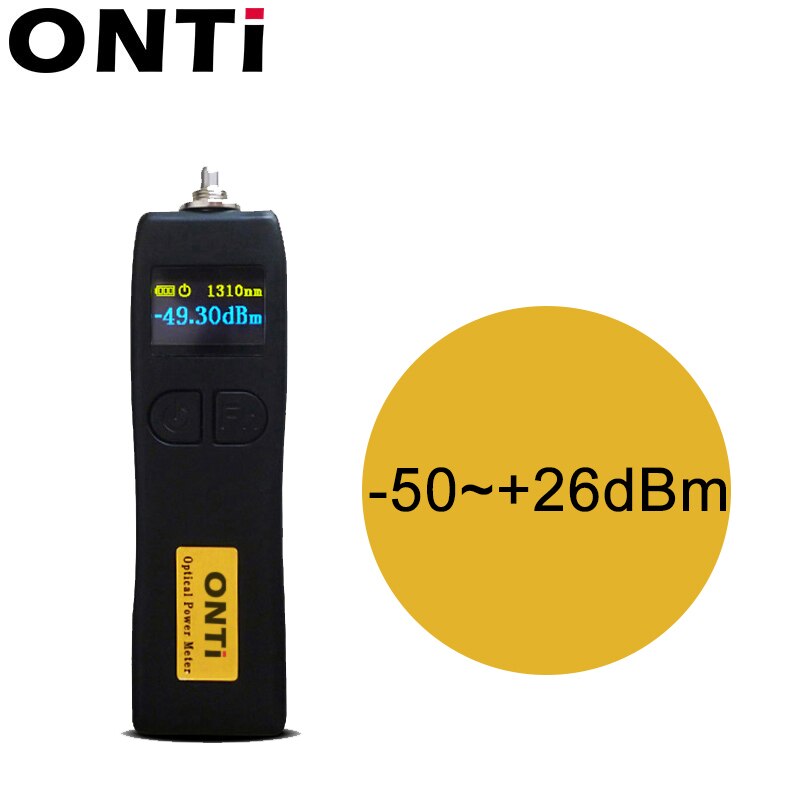 Onti  -70 ~ +6 dbm og  -50 ~ +26 dbm håndholdt mini optisk effektmåler: Mc  -50 to 26