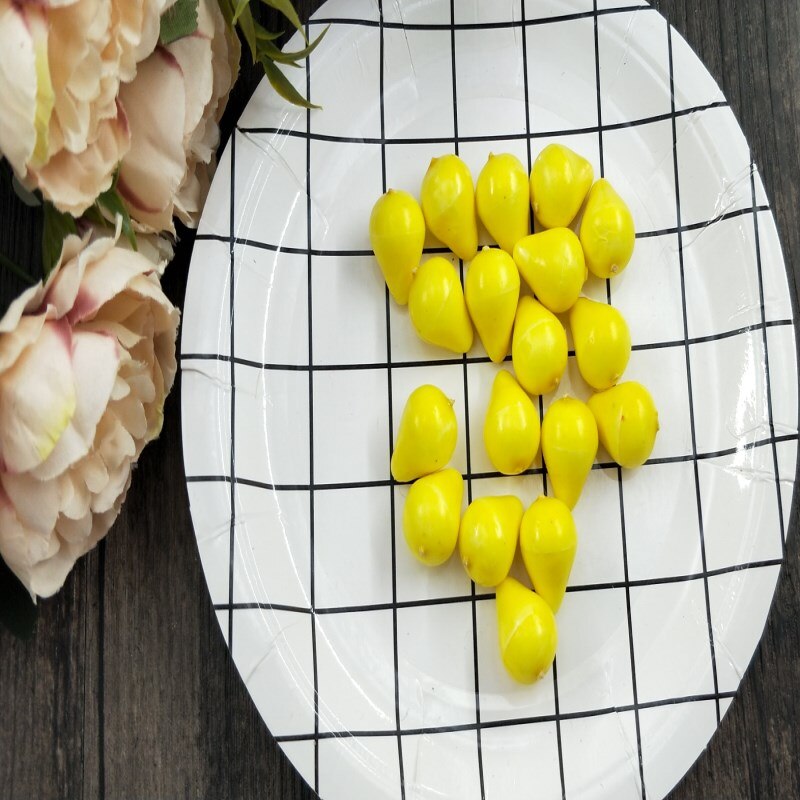 10 pcs Artificial Realistic Simulation False Pear Fruit Home Decoration Order 1 (without pedicles)