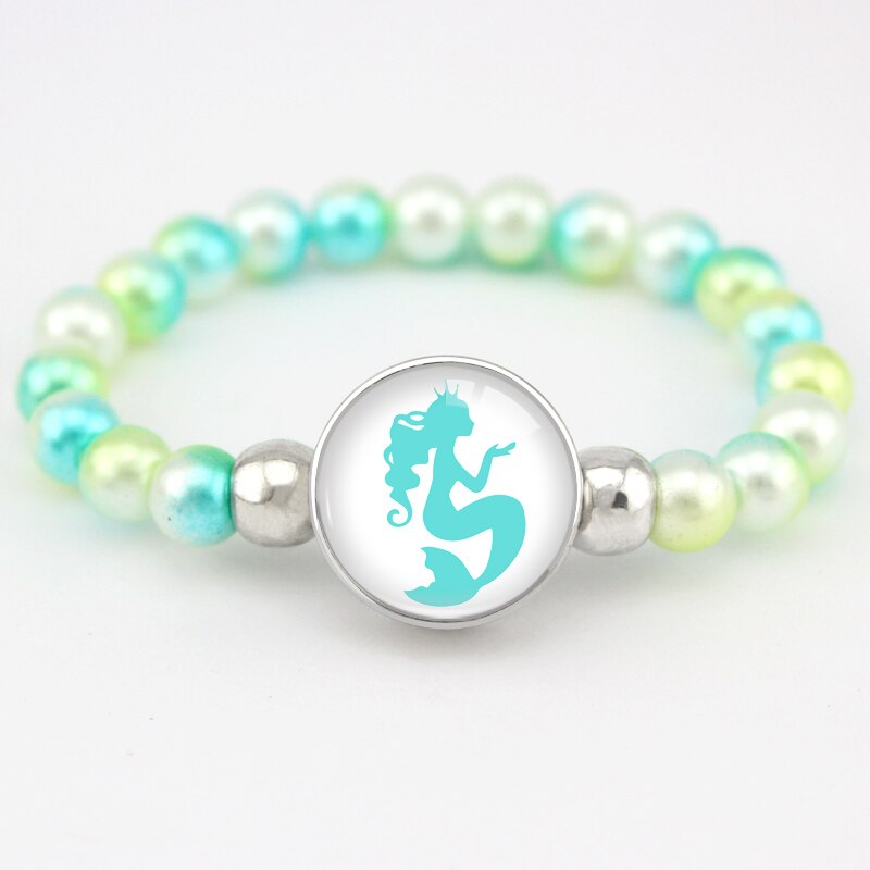 Unicorn Beads Bracelets Mermaid Trendy Jewelry Women Girls Birthday Party Many Styles