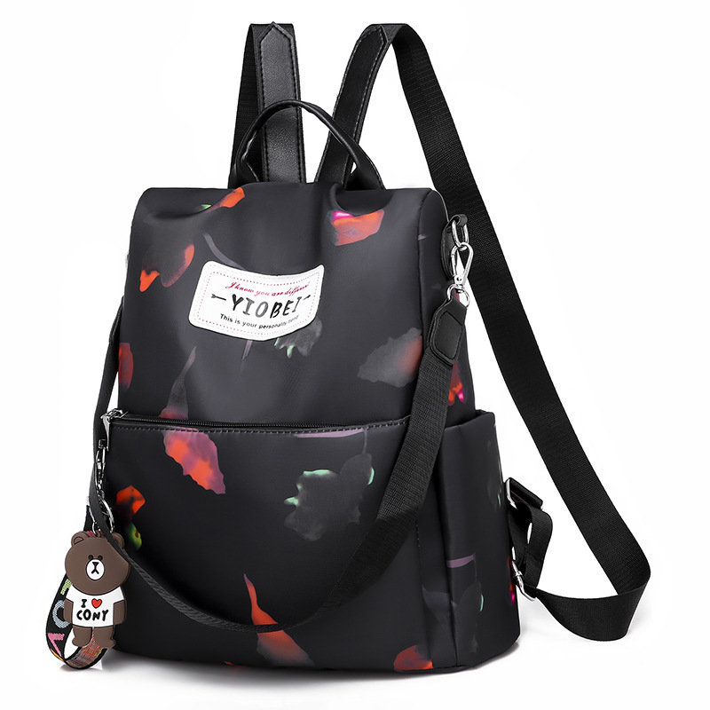 Moderna mochila antirrobo para mujer, de famosa, mochila de gran capacidad para mujer, bolso impermeable de , mochila Oxford para mujer