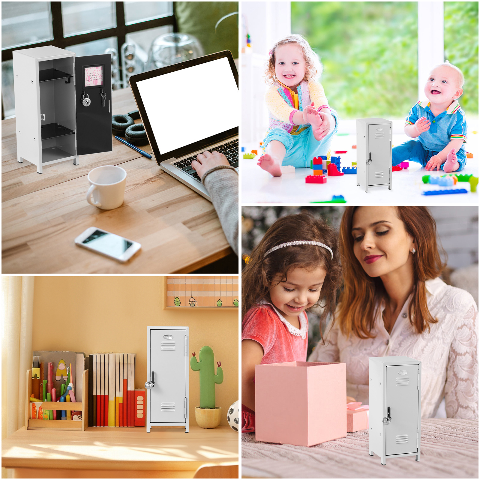 Mini Household Insurance Box Rustproof Metal Small Locker Portable Mini Locker Cabinet Safe Key Insurance Cabinet Mini Storage