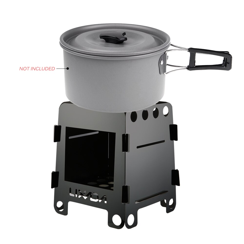Outdoor Lightweight Camping Wood Stove Portable Outdoor Folding Titanium Wood Stove Burning Picnic Alcohol Wood Stove