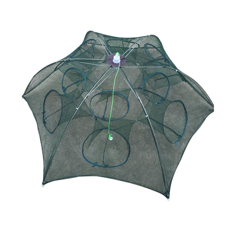 Folding Umbrella Net Shrimp Cage Crab Fish Trap Cast Fishing