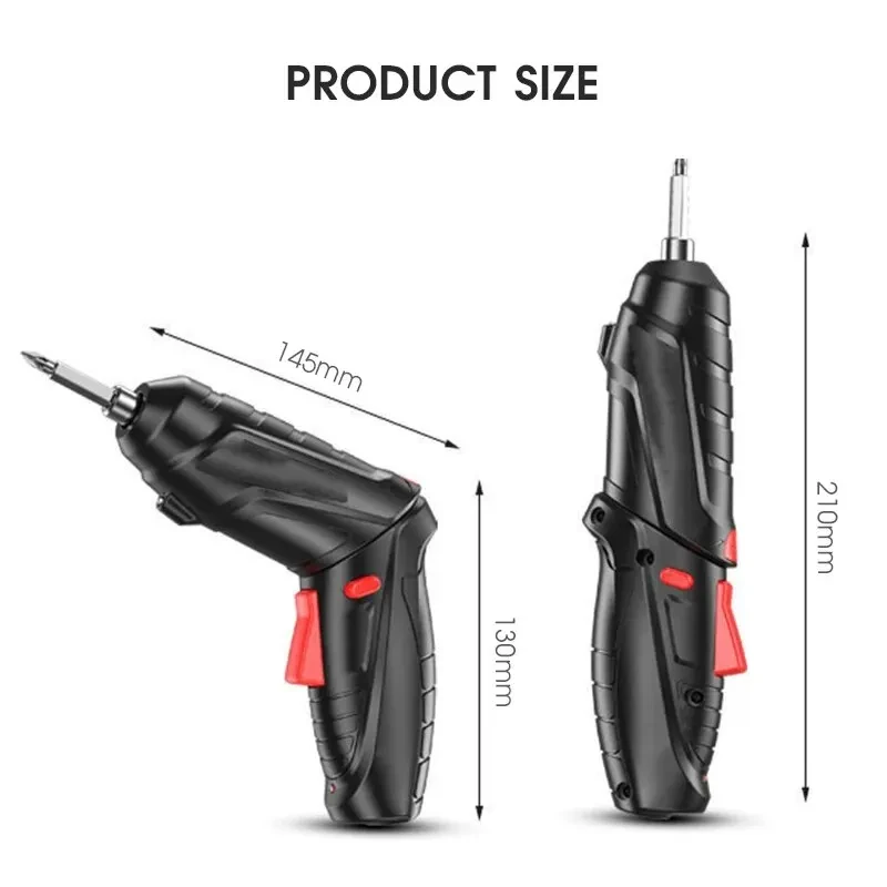 Tournevis électrique au Lithium Rechargeable, outil sans fil 47 en 1, tournevis Portable rotatif à 90 degrés avec LED pour outils de bricolage