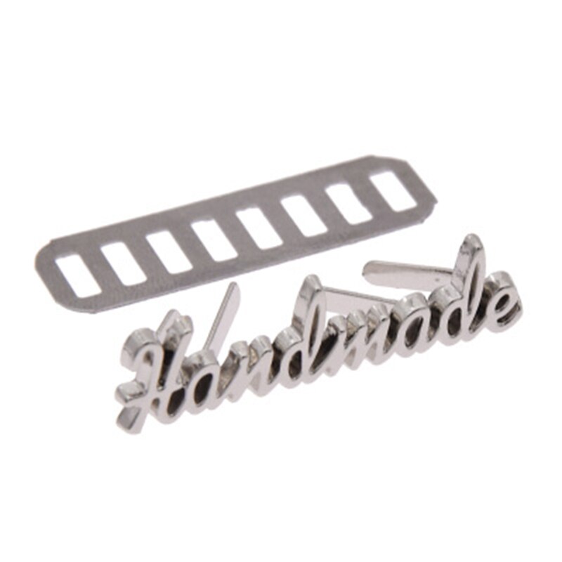Étiquettes en métal avec lettres faites à la main, bricolage, couture artisanale, décoration, accessoires pour sacs de chaussures, 10 pièces: B-3