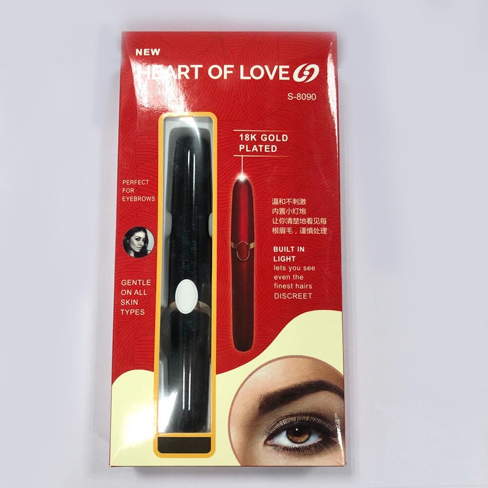 Klassieke veilige elektrische gezichts- en wenkbrauwschaar, mini draagbare tondeuse voor vrouwen, lichaamsscheerapparaat, verwijderaar van scheermesjes en epilator.: Usb 003 met doos