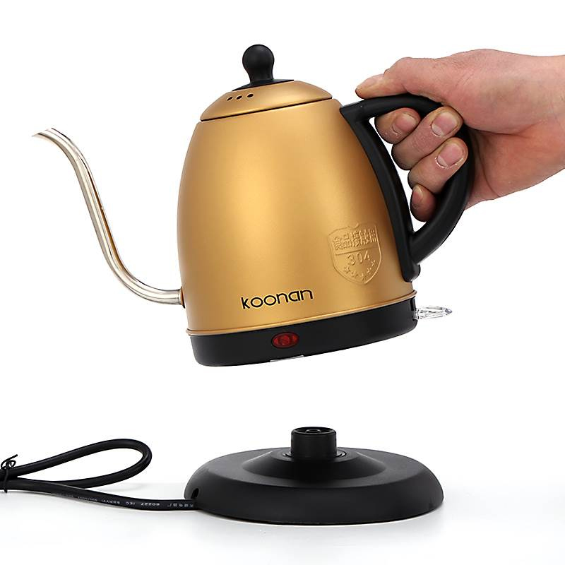 1l svanehals elkedel elektrisk vandkedel rustfrit stål til dryp kaffe te 1500w sluk automatisk automatisk vandkande