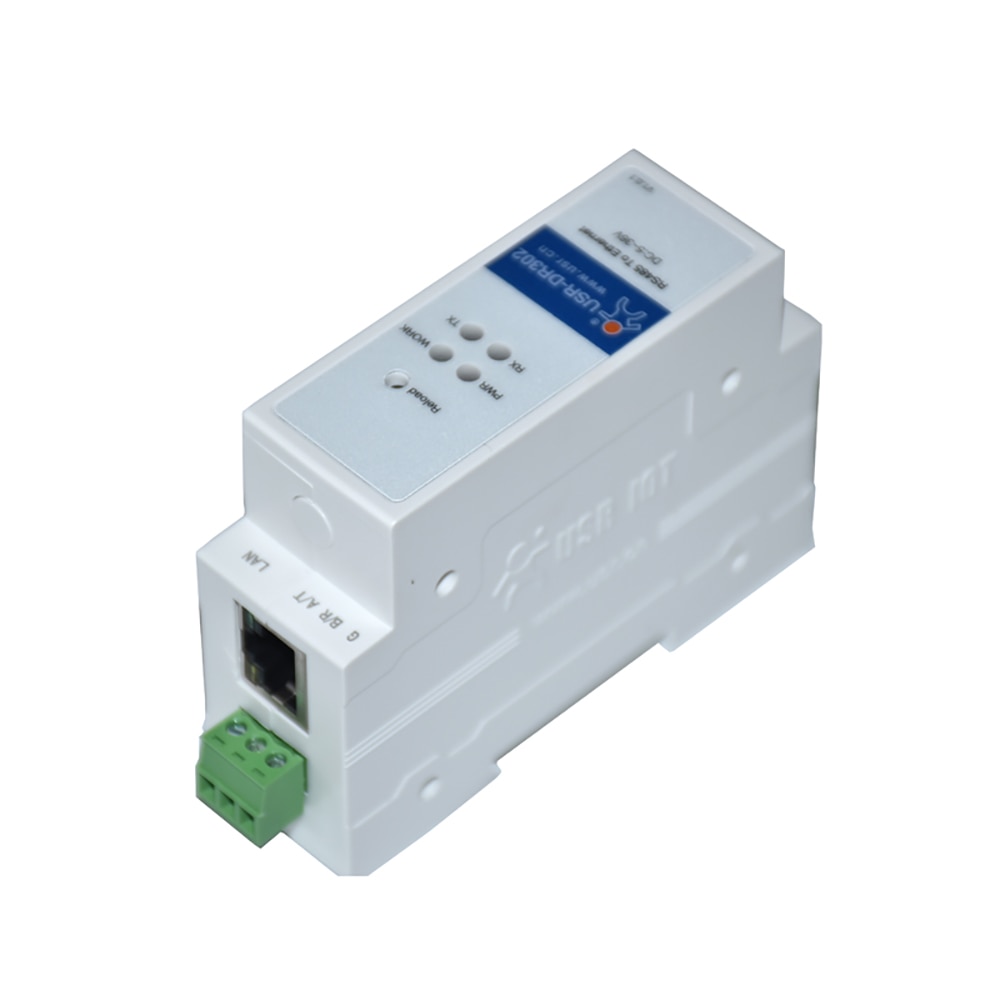 USR-DR302 Din-Rail RS485 Seriële Naar Ethernet Converter Apparaat Tcp Ip Server Module Ondersteuning Modbus Gateway Rtu Om Tcp httpd Client
