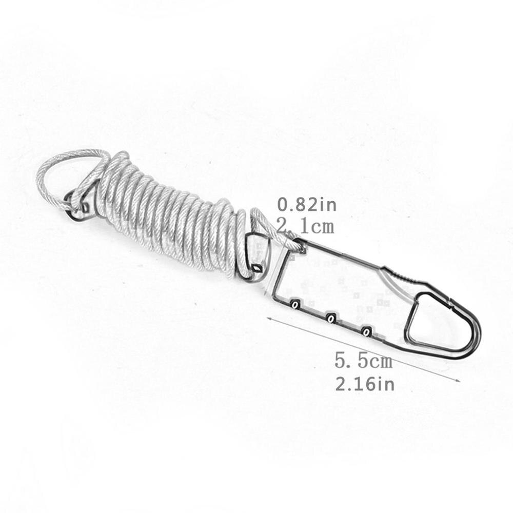 Bike Lock Spring Package Security Lock Portable Spring Anti-theft Bicycle Code Lock Mini Luggage Password Lock