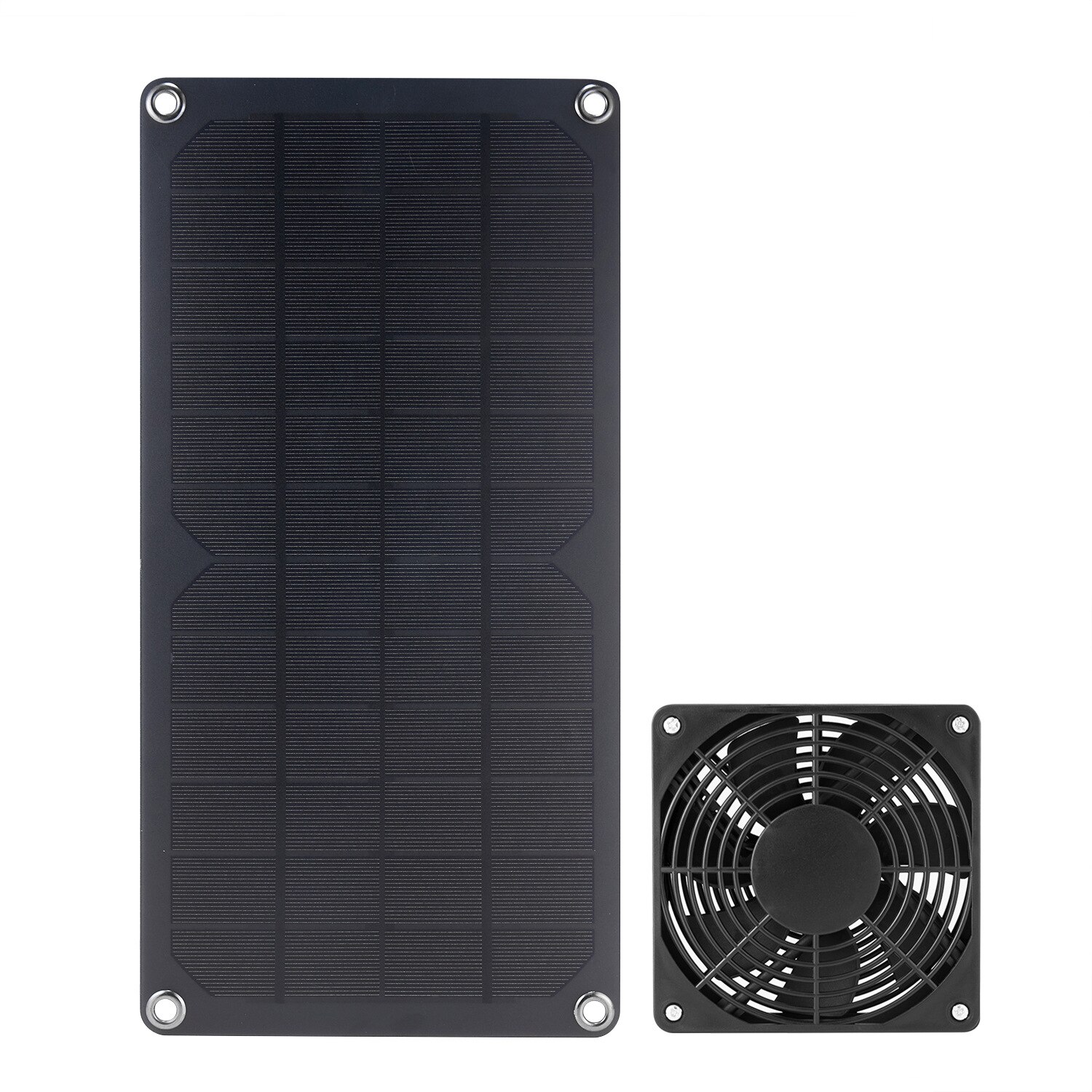 Solar Panel USB 20W 5V 12V Solar Panels Waterproof Charger Mini Ventilator Fan for Pet Poultry House RV Roof Solar Exhaust Fan
