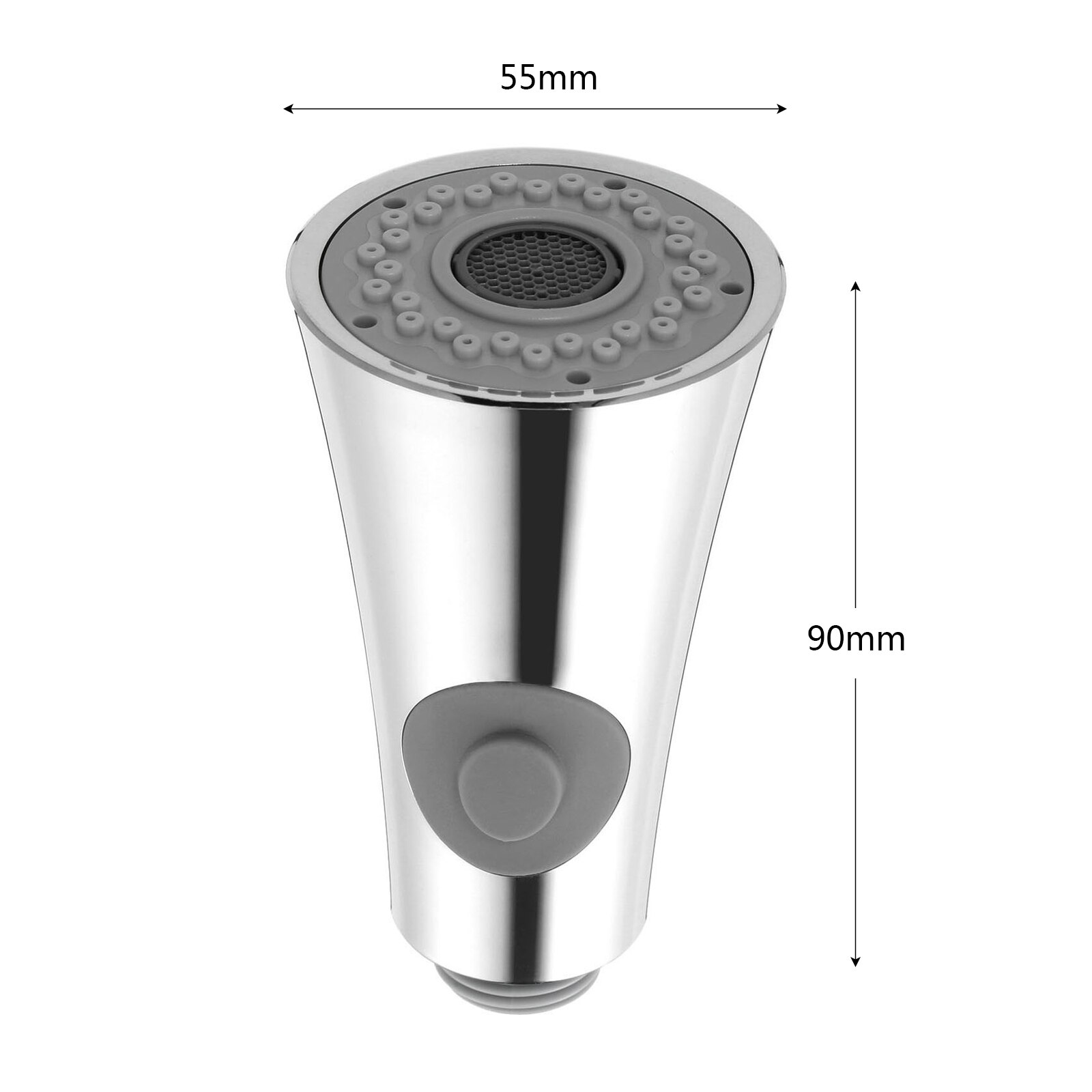 Zilver Water Kraan Spuit Tuiten Vervanging Douche Badkamer Aanrecht Pull-Out Schakelaar Douchekop 1/2 "Standaard Aansluiting