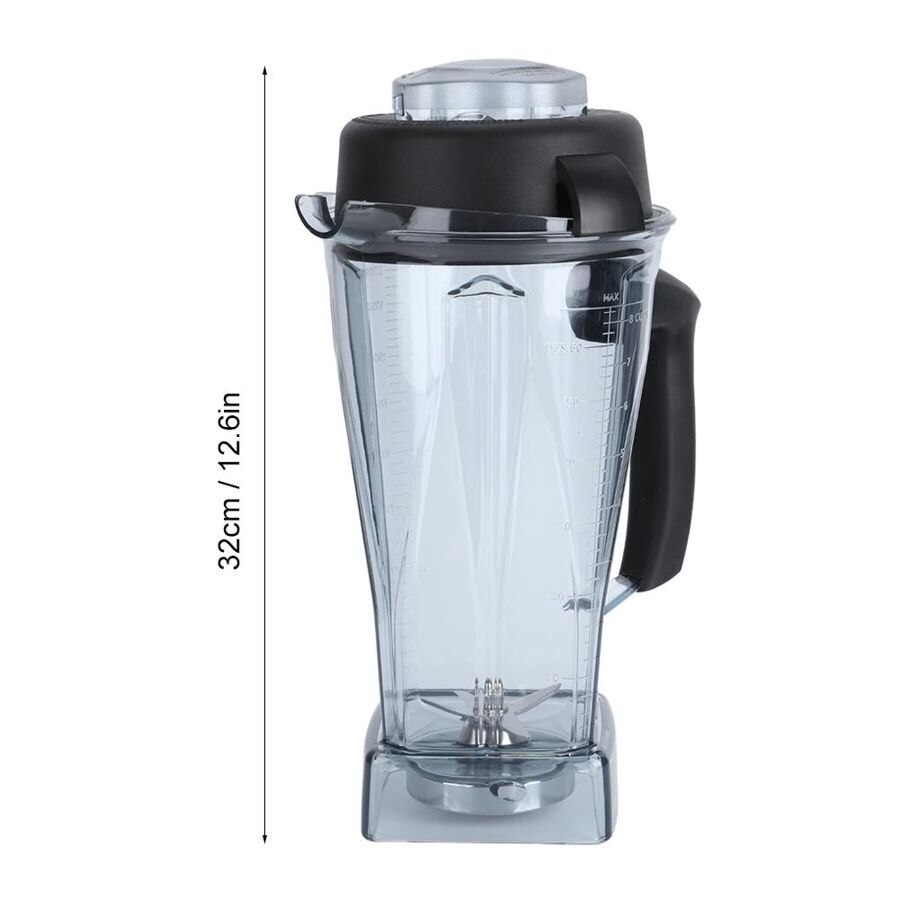 64oz Transparent Blender Container Cup Lid Blade Replacement Accessories Kit Fit for Vitamix Kitchen Juicer Blender Spare Parts