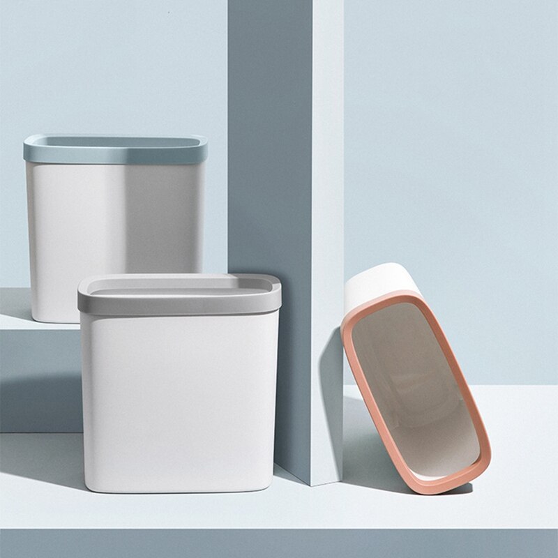 Kitchen Smart Trash Can Bathroom Plastic Trash Can Narrow