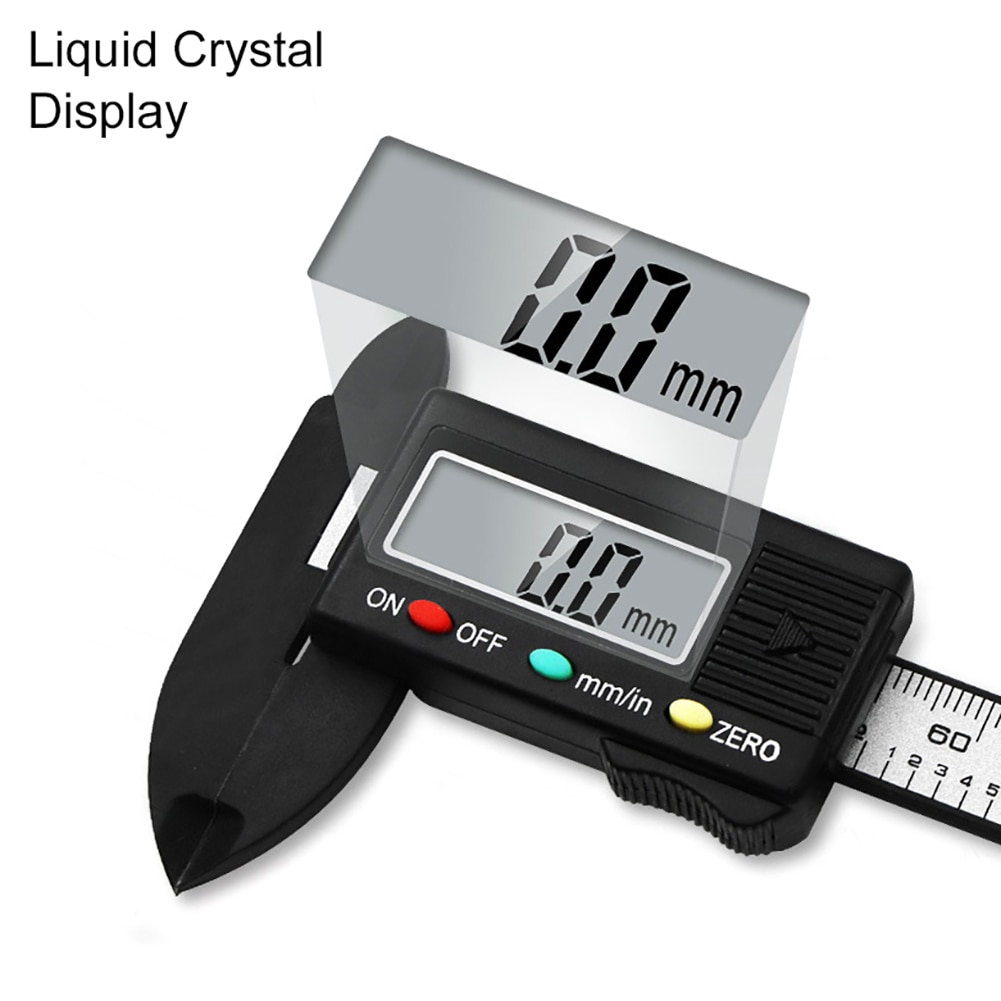 Electronic Digital Display Caliper 100mm MM / Inch High Precision LCD Vernier Caliper Gauge Measure Micrometer Measuring Tool