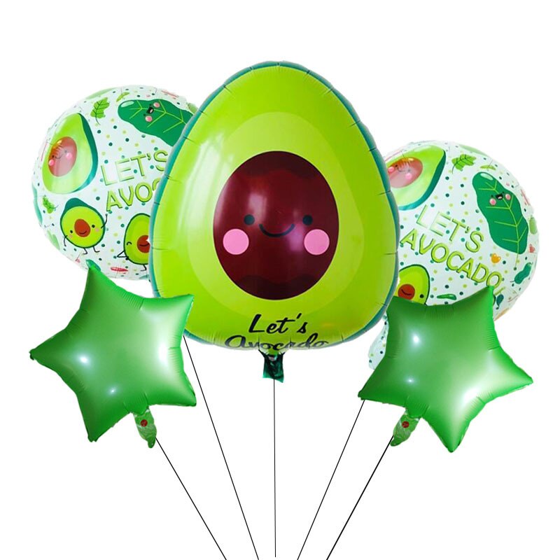 Avocado Cactus Folie Ballon Kinderen Gelukkige Verjaardag Ballonnen Helium Ballon Voor Bruiloft Festival Decoratie